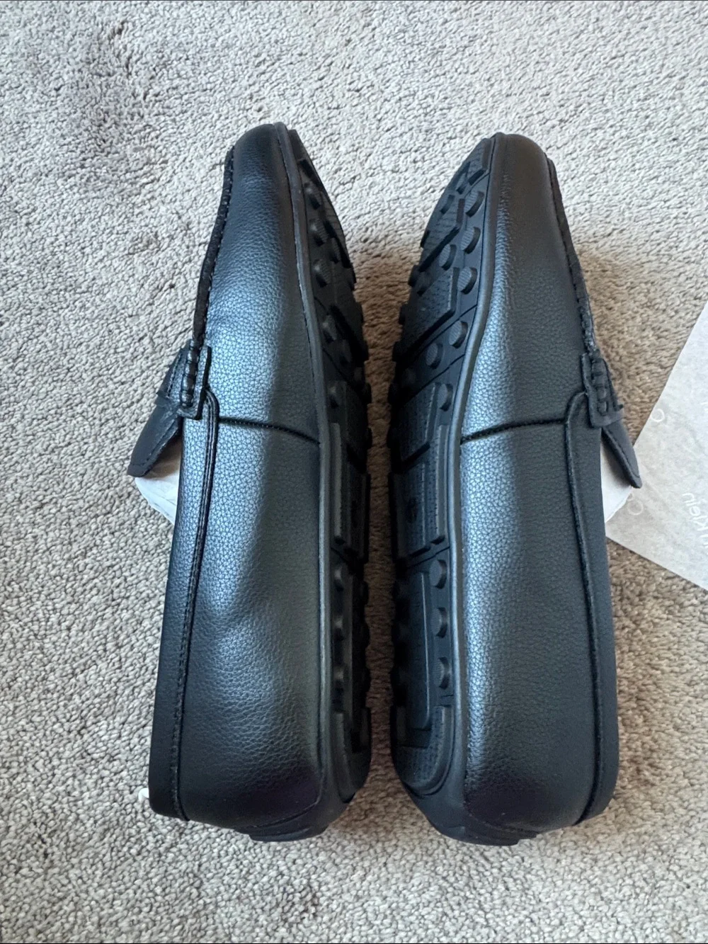 Calvin Klein Oliver Driving Loafers Black Slip On Moccasin Shoes SIZE 11.5